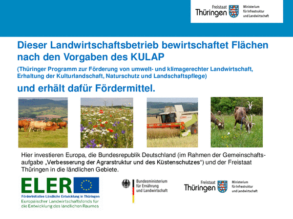 Dieser Landwirtschaftsbetrieb bewirtschaftet Flächen nach den Vorgaben des KULAP